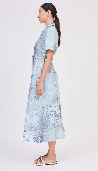 Simkhai Audria Belted Dress - Sky Floral