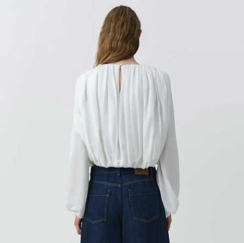 Simkhai Frida Long Sleeve Top - Ivory