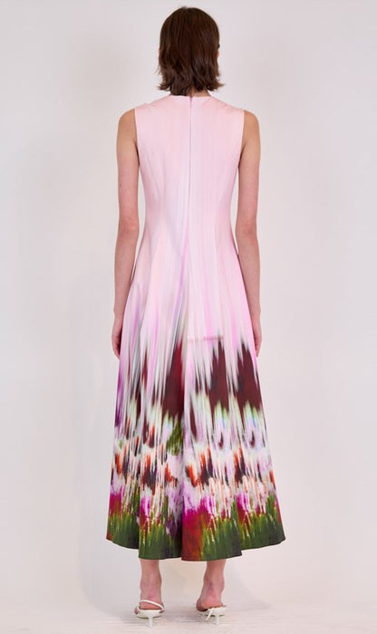 Simkhai Magnolia Midid Dress - Sorbet Motion Blur