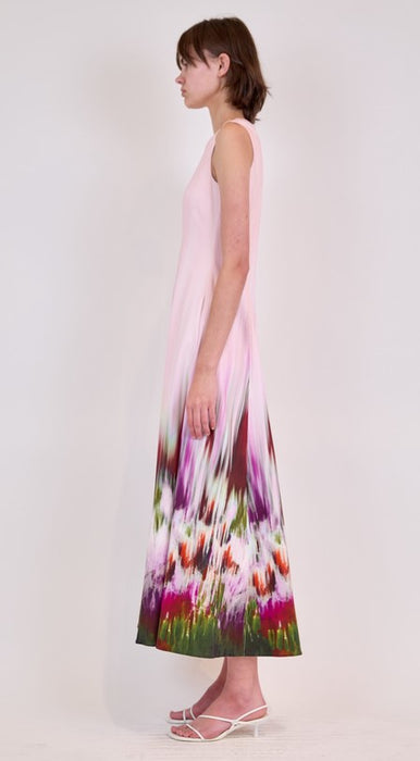 Simkhai Magnolia Midid Dress - Sorbet Motion Blur