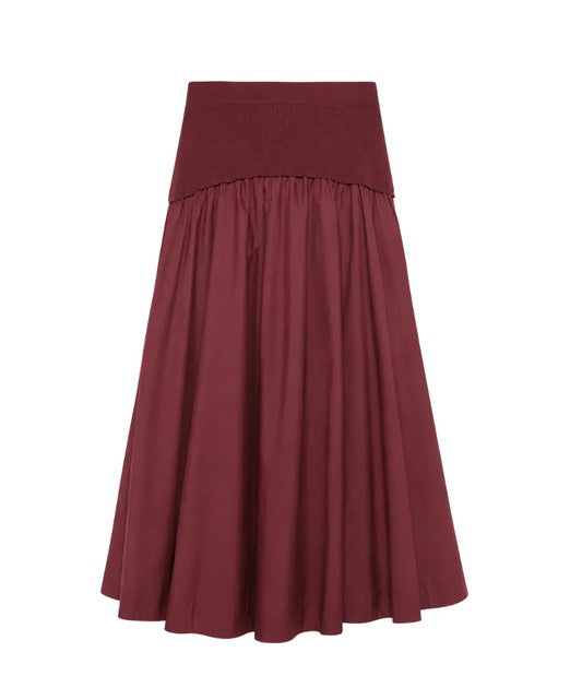 Simkhai Ovie Midi Skirt - Fig