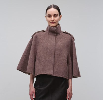Simkhai Yara Cape/Jacket - Mushroom Melange