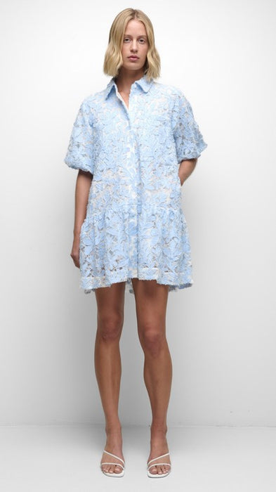 Simkhai Crissy Cotton Lace Dress - Celeste