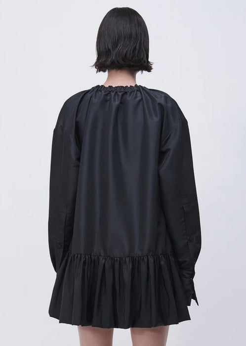 Simkhai Edison Long Sleeve Ruffle Mini Dress - Black