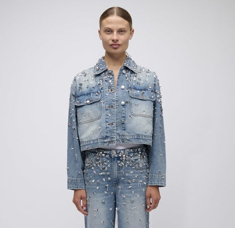 Simkhai Everli Cropped Jacket - Hollywood