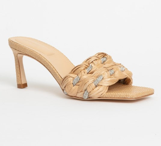 Simkhai Jena Mid Hell Sandal - Natural