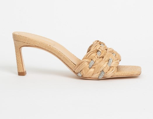 Simkhai Jena Mid Hell Sandal - Natural