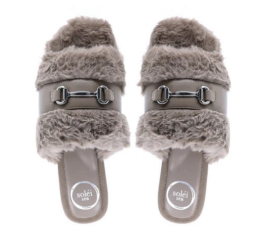 Solei Hanni Fur Clog - Mink