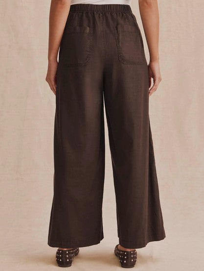 Splendid Angie Textured Slub Pants - Java