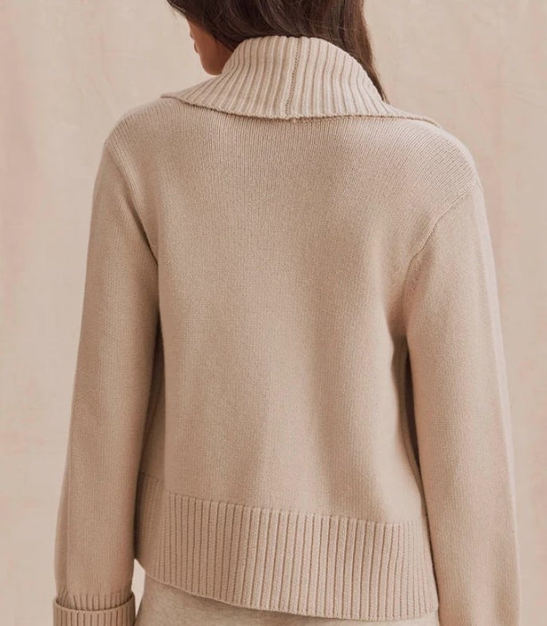Splendid Aria Open Jacket Sweater - Wheat