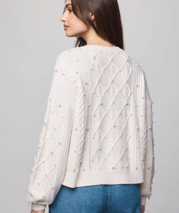 Splendid Demi Pearl Sweater - Pale Oak