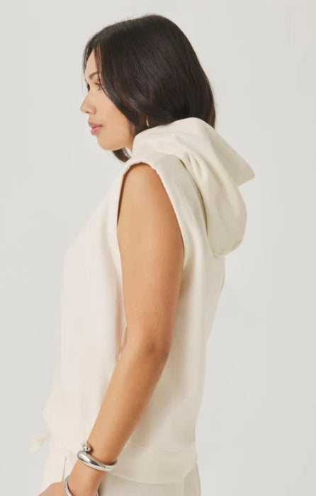 Splendid Greta Terry Sleeveless Hoodie - Shell