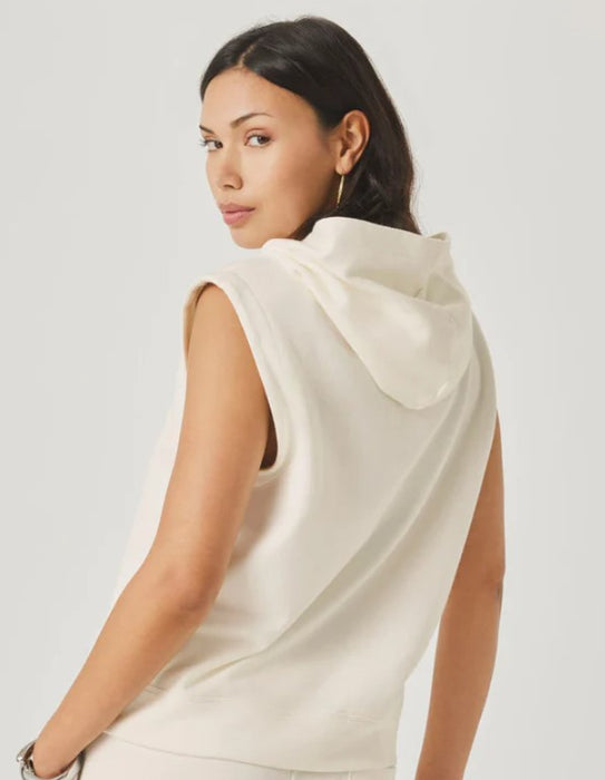 Splendid Greta Terry Sleeveless Hoodie - Shell