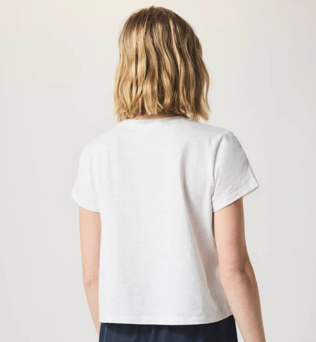 Splendid Louisa Short Sleeve Tee - White