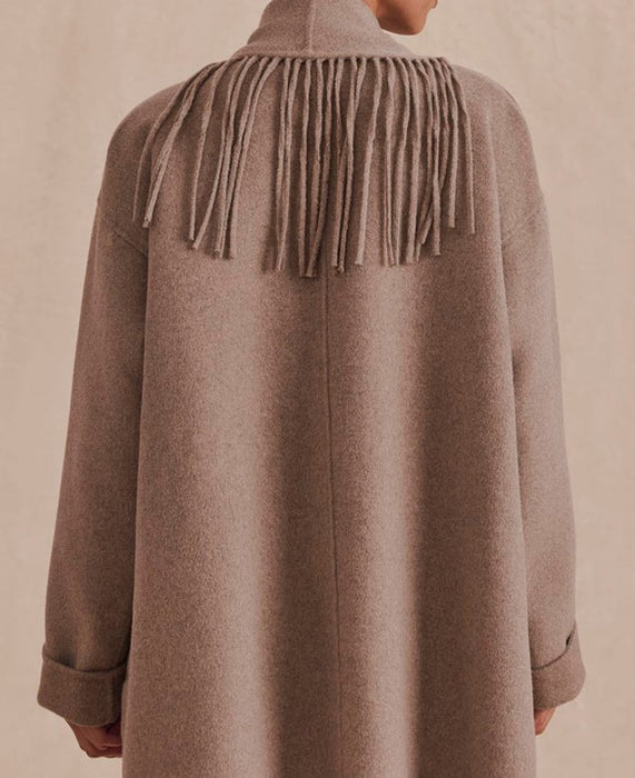 Splendid Sandra Fringe Jacket - Taupe