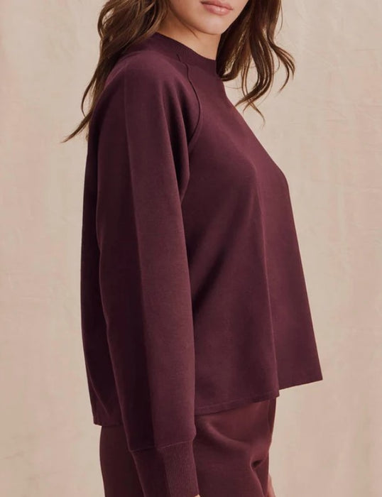 Splendid Winslow Raglan Crew - Merlot