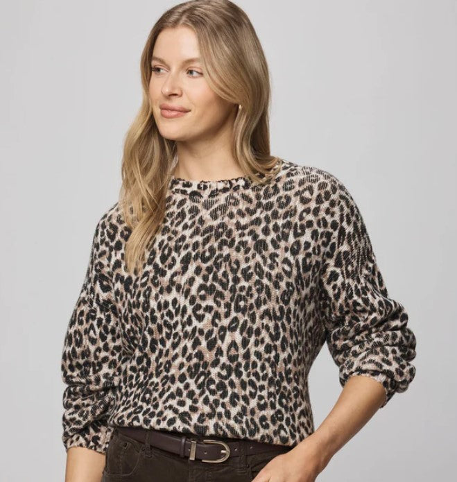 Splendid Delaney Sweater - Snow Leopard