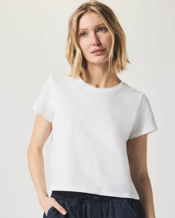 Splendid Louisa Short Sleeve Tee - White