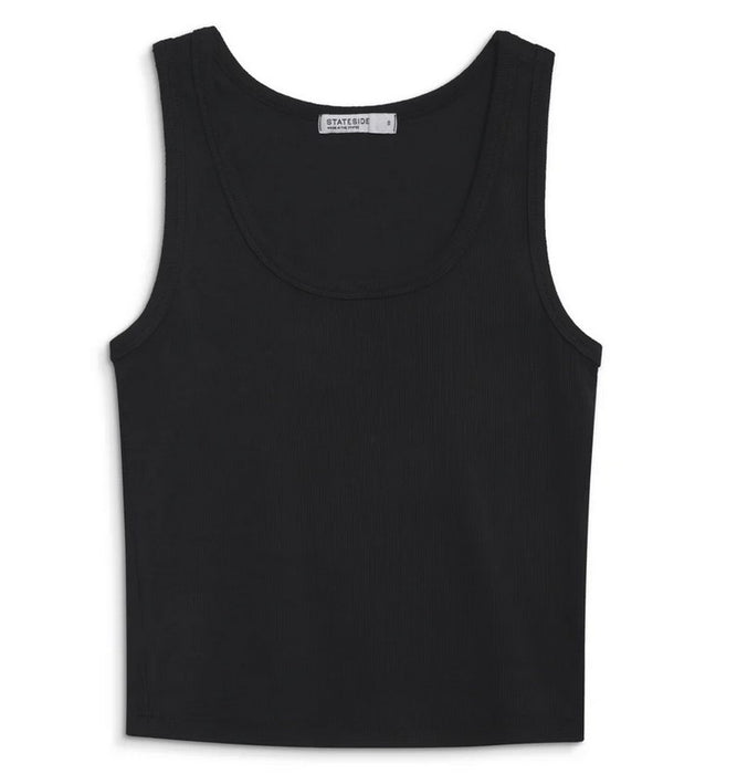 Stateside 2X1 Rib Tank - Black