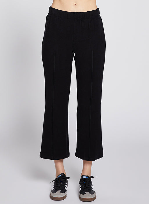 Stateside Honeyluxe Kick Flare Pants - Black Shop Fuschia Stateside Honeyluxe Kick Flare Pants - Black Shop Fuschia