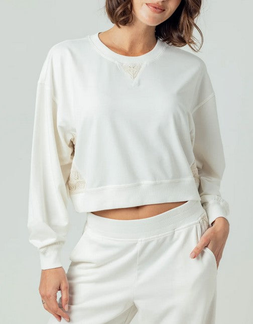 We are Sundays Coralie Sweatshirt - Coconut Milk