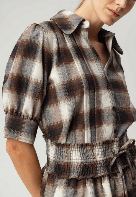 We are Sundays Lilia Shirt - Coco Plaid