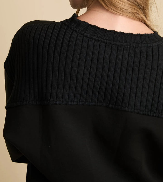 We are Sundays Marot Top - Black