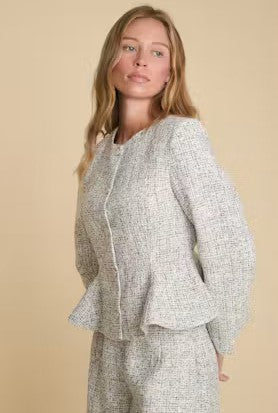 We are Sundays Monet Jacket - Silver Boucle