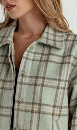 We are Sundays Theo Plaid Jacket - Mooreland Plaid