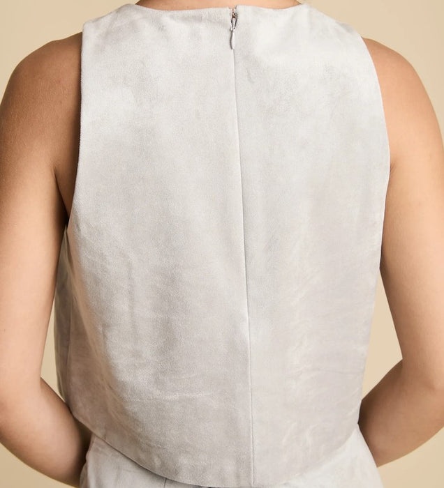 We are Sundays Viola Top - Silver Frost