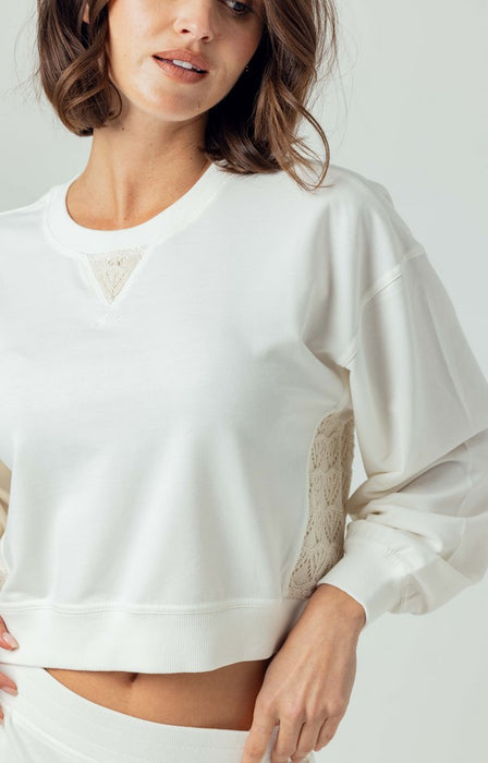 We are Sundays Coralie Sweatshirt - Coconut Milk