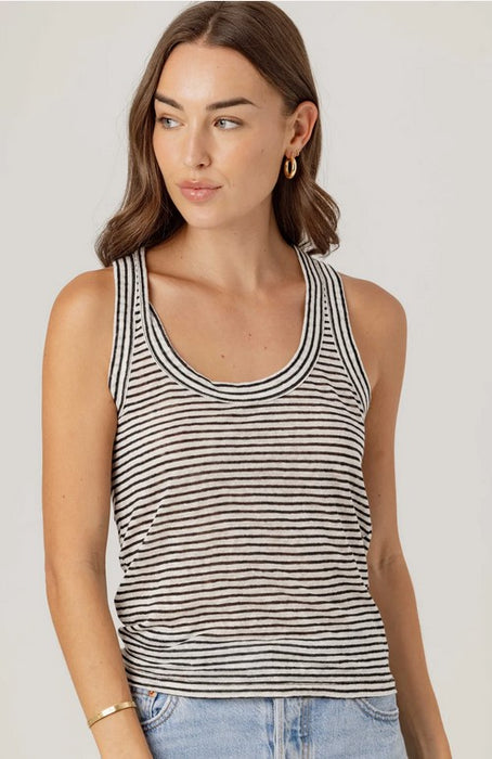 We are Sundays Stripe Danny Tank - Mono Stripe