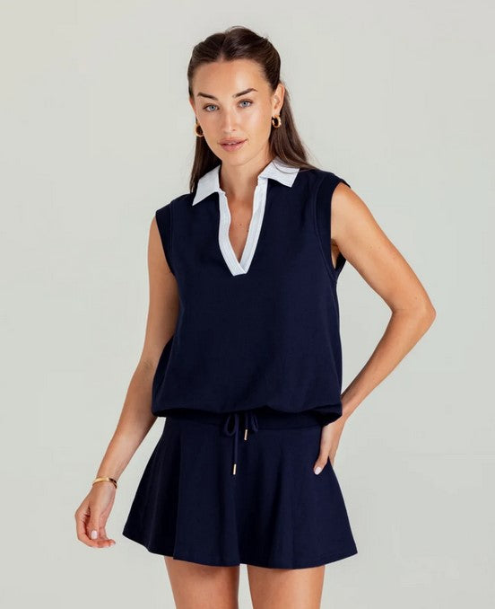 We are Sundays Julia Top - Navy