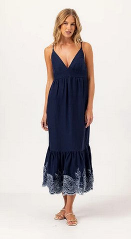 We are Sundays Felton Dress - Navy