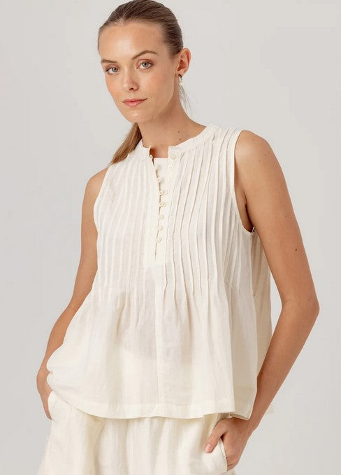 We are Sundays Lydie Top - Whisper White