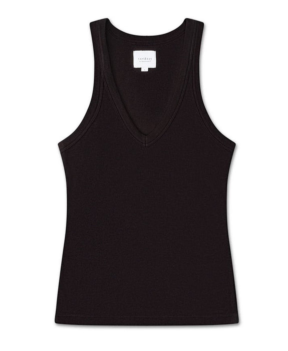 We are Sundays Mick Tank - Black