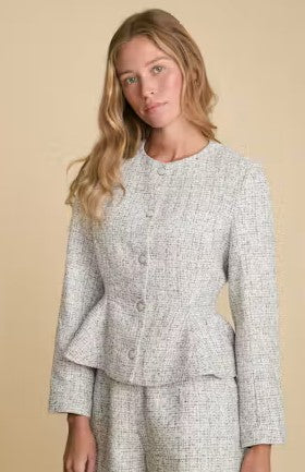 We are Sundays Monet Jacket - Silver Boucle