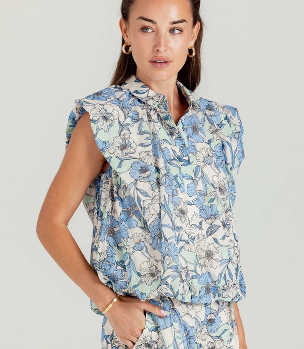 We are Sundays Sutton Shirt - vista Floral