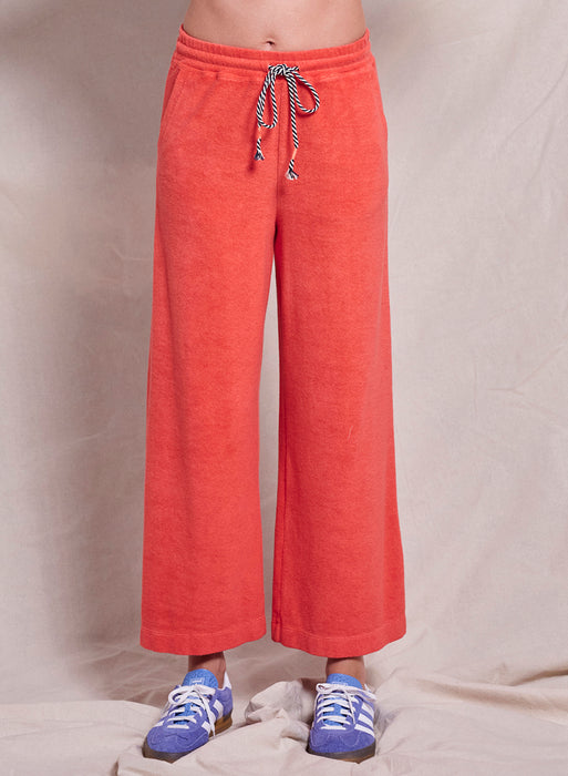 Sundry Terry Crop Pants - Raspberry