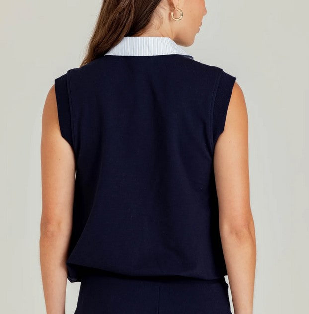 We are Sundays Julia Top - Navy