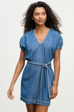 Velvet Aurora Dress - Classic Blue