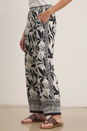 Velvet Claudia Pant - Black/White