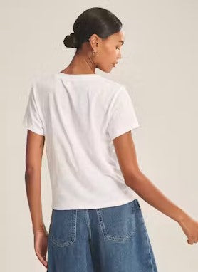 Velvet Elisha Tee - White