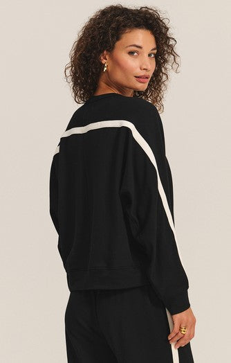 Velvet Frankie French Terry Sweatshirt - Black