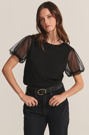 Velvet Justine Top - Black