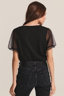 Velvet Justine Top - Black