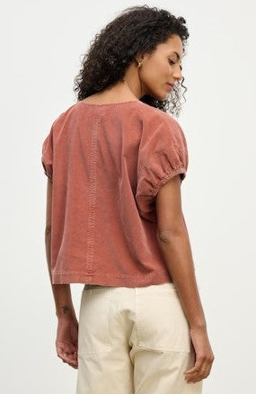 Velvte Mai Corduroy Top - Maple