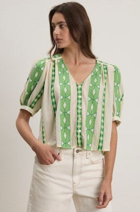 Velvet Marissa Top - Lime