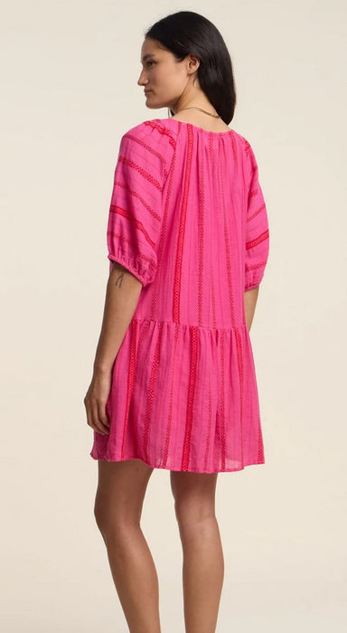 Velvet Selita Dress - Pink/Red