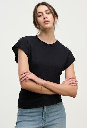 Velvet Sterling Tee - Black